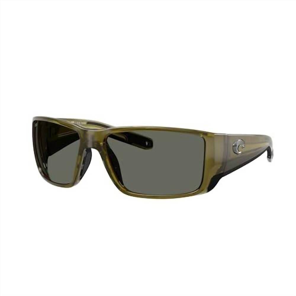 NEW COSTA DEL MAR men's blackfin pro sunglasses in seagrass gray